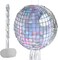 Disco Ball Piñata - Disco Party Decoration for Adult Birthday Party Supplies Hanging Disco Piñata with Bat Blindfold Mirror Roller Skating Pull String, 12.2” x 12.2”